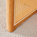 Dining Table With Imitation Rattan Design For Dining Room