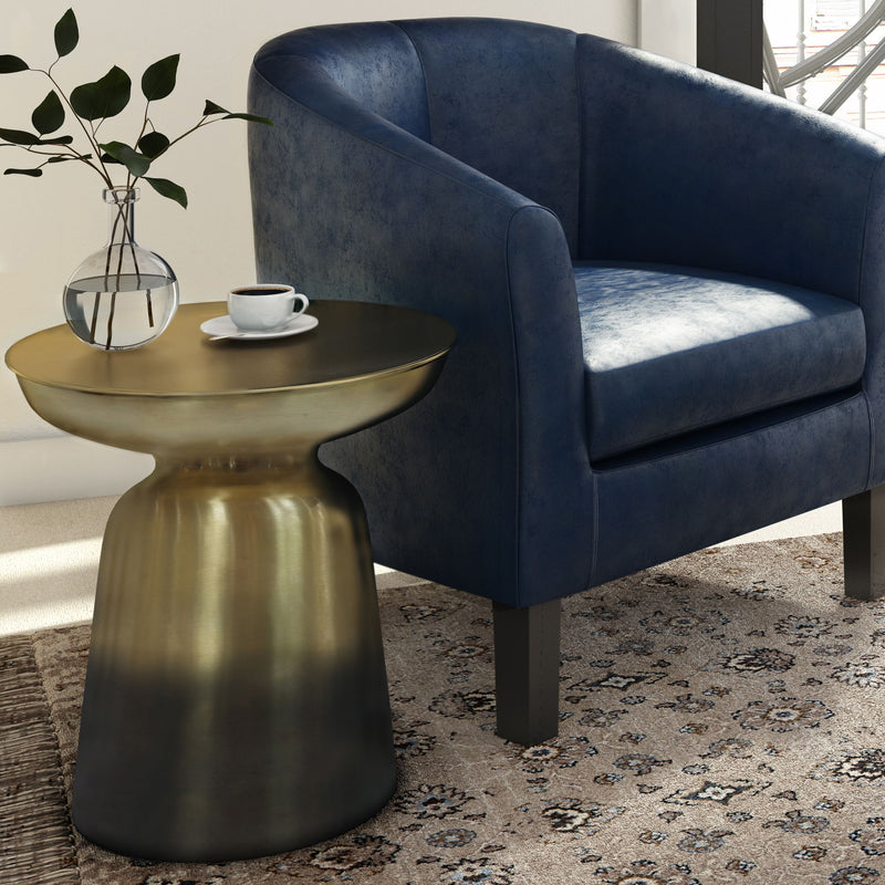 Toby - Metal Accent Table - Gold / Black Ombre