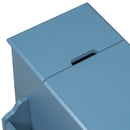 Vintage Flip Top Side Table With USB Ports