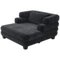 Oversized Chaise Lounge Sofa Bed With Deep Seat And Layered Armrests