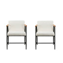 Modern Dining Chair With Iron Frame (Set of 2)