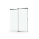 Frameless Soft-Closing Shower Door, 1/4" (6 Mm) Tempered Glass Single Sliding With Explosion Proof Coating
