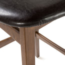 Contemporary Bar Stool With Stylish Seat And Small Backrest