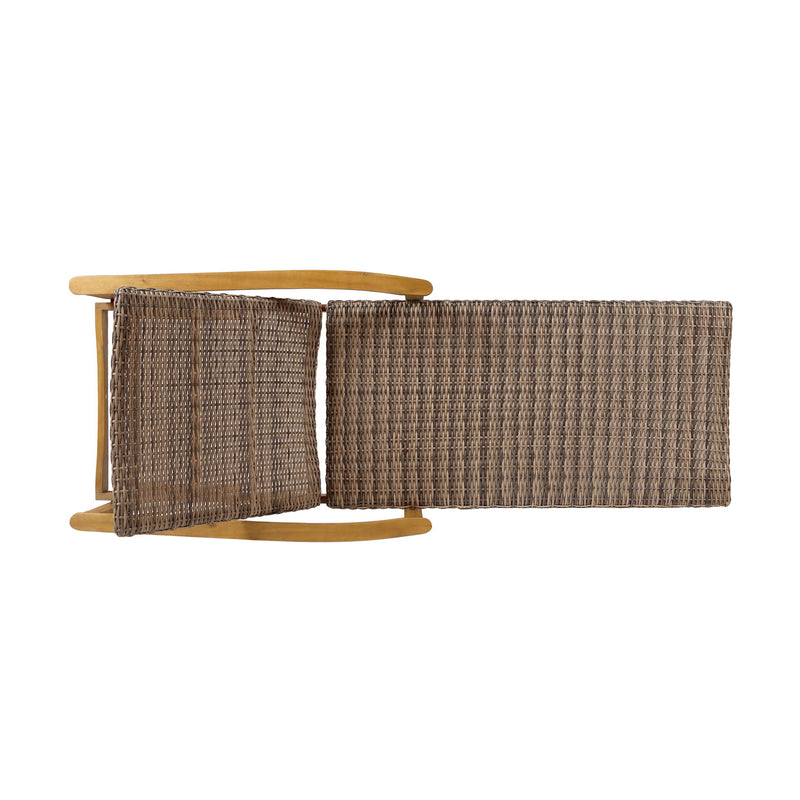 Hampton - Outdoor Chaise Lounge With Adjustable Backrest - Natural