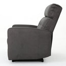 Alma - Contemporary Upholstered Loveseat Recliner - Slate