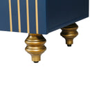 Modern Fluted Sideboard Buffet With Storage, Curve Element, 4 Doors With Adjustable Shelves