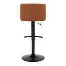 Toriano - Contemporary Adjustable Bar Stool With Rounded T Footrest (Set of 2)