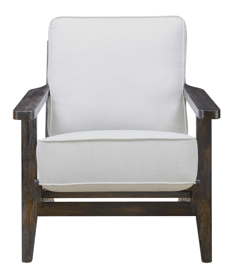 Metro - Chair (3A Packing) - Taupe / Espresso Wood Finish