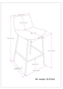 Jolie - Contemporary Stool (Set of 2)