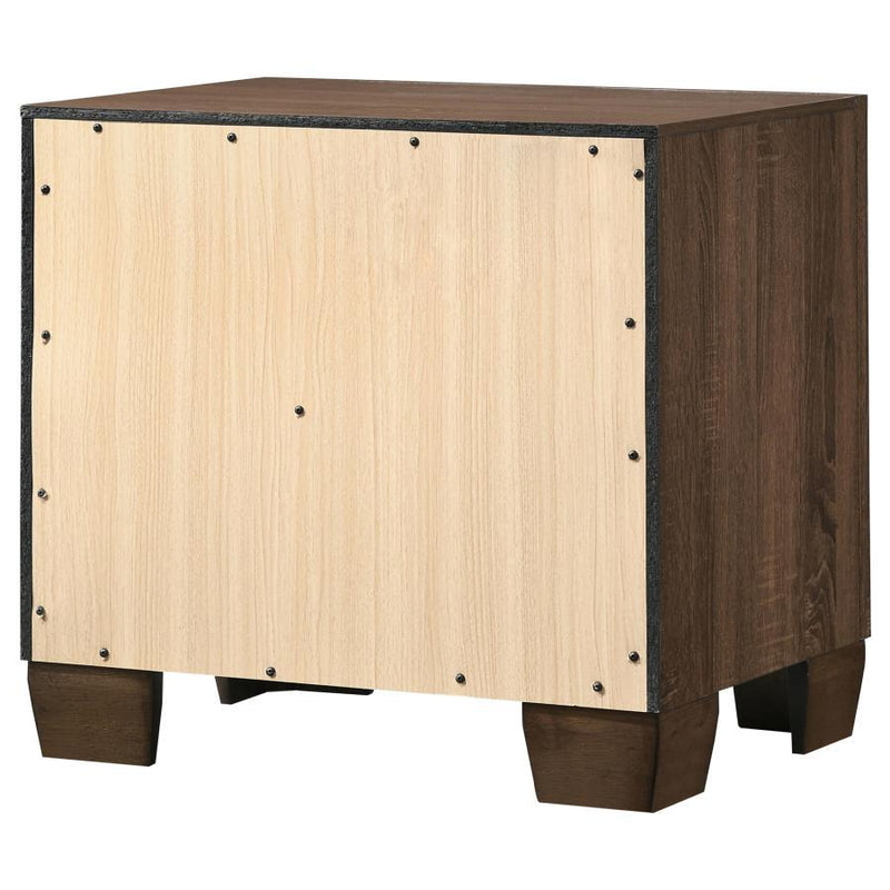 Brandon - 2-Drawer Nightstand - Warm Brown