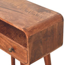 Solid Wood Curved Console Table