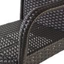 Outdoor Wicker Barstools With Rattan And Iron Frame