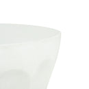 Outdoor Round Concrete Antique White Side Table, Living Room End Table - Antique White