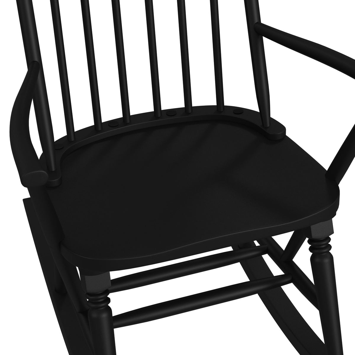 Heritage Rocking Chair in Black by Elements International, view 5