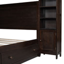 Bed With All In One Cabinet, Shelf And Sockets