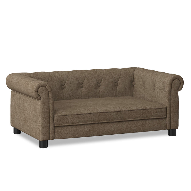 Modern Elegant Rectangle Pet Bed, Durable Elevated Dog Sofa
