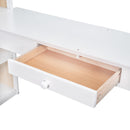 Loft Bed With Ladder, Shelves, And Desk