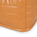 Bambo - Rectangle Pouf Ottoman Floor Cushion - Caramel