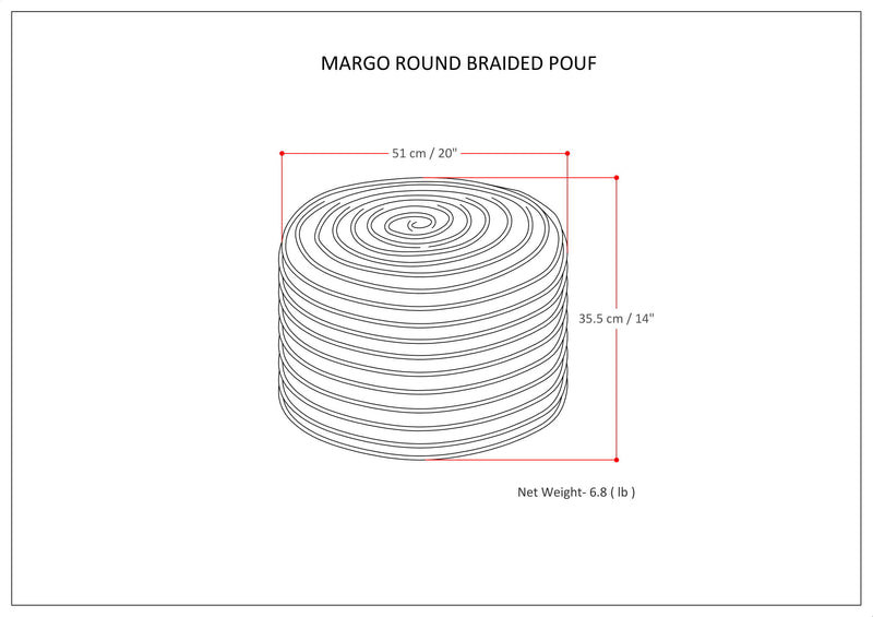 Margo - Round Pouf