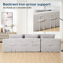 Modern L - Shaped Sectional Couch With Memory Foam