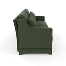 Elegant Sofa With Ergonomic Design And Lumbar Pillows