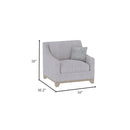 Lounge Chair With Casual Accent - Gray