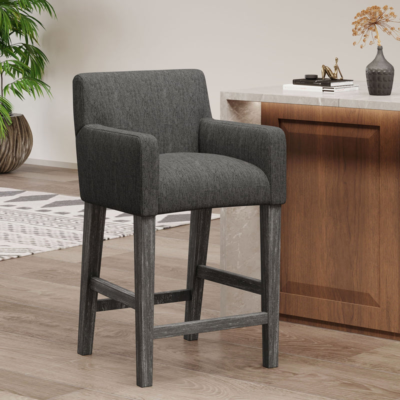 Serenitia - Upholstered Counter Chair With Straight Arm
