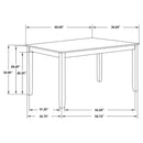 Fortress - 7 Piece Rectangular Dining Set - Vintage Vanilla