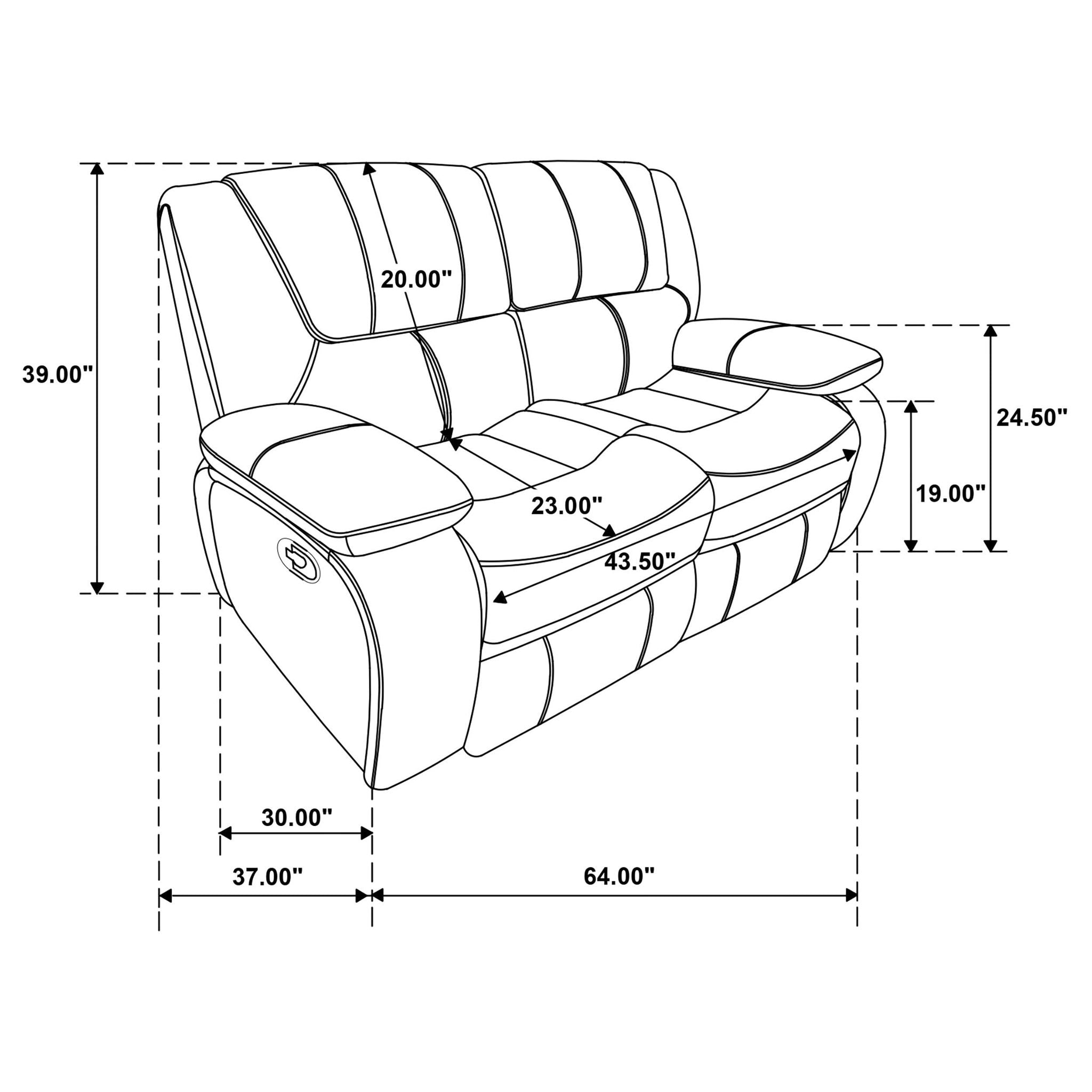 Camila Upholstered Motion Reclining Loveseat Red - Atlantic Fine Furniture Melbourne FL