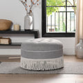 Yolanda - Round Upholstered Accent Ottoman