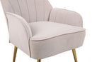 Modern Mid-Century Chair Tufted Sherpa Armchair For Living Room Bedroom Office