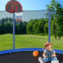 15Ft Trampoline With Basketball Hoop Inflator And Ladder (Inner Safety Enclosure)