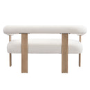 Modern Round Armrest Loveseat