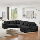 Oversized Sectional Sofa U - Shaped Sofa Couch Modern Sofa Upholstered In Soft Corduroy With A Chaise Lounge For Living Room