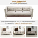 Upholstered Sofa Modern 3 Seater Sofa Couch With Tufted Design For Living Room