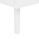 Modern Rattan 3 Door Shoe Rack Cabinet For Entryway