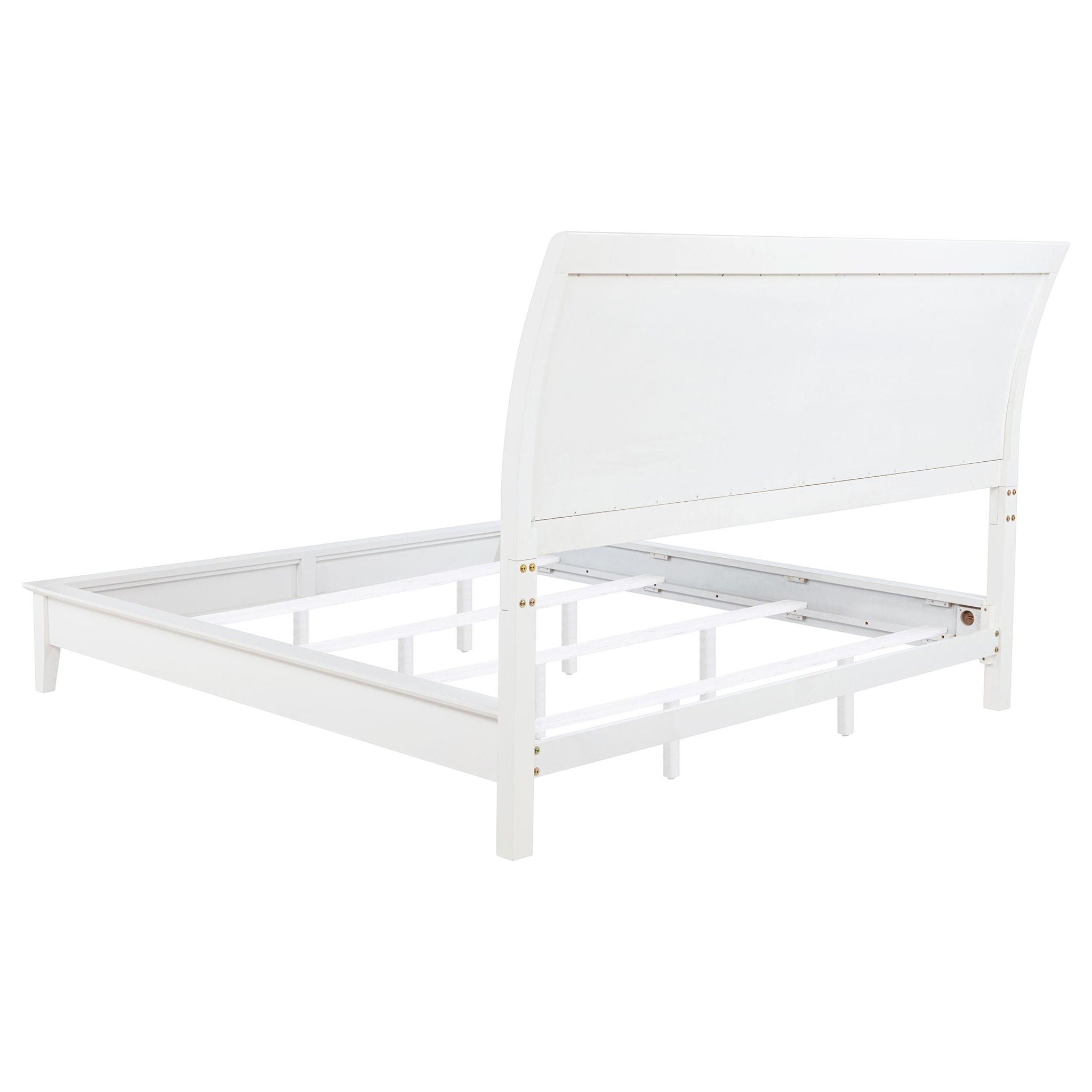 Bexhill 56-inch Upholstered Eastern King Panel Bed White