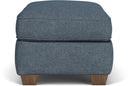 Thornton - Fabric Cocktail Ottoman - Blue - Atlantic Fine Furniture Inc