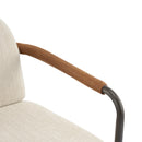 Modern Dining Chair Set With Durable Iron Frame And Comfortable Fabric Upholstery