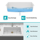 Quartz Kitchen Sink, Granite Composite, Drop In Sink With Durable Design