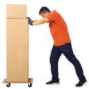 Furniture Moving Dolly, Heavy Duty Wood Rolling Mover With Wheels For Piano Couch Fridge Heavy Items, Securely Holds 500 Lbs (Set of 4) - Natural