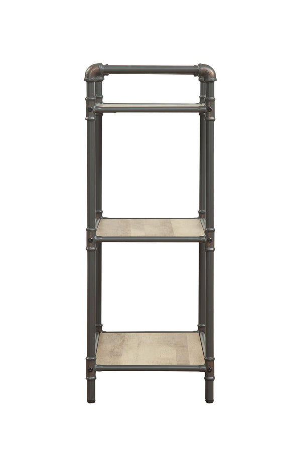 Itzel - Antique Bookshelf - Gray / Oak