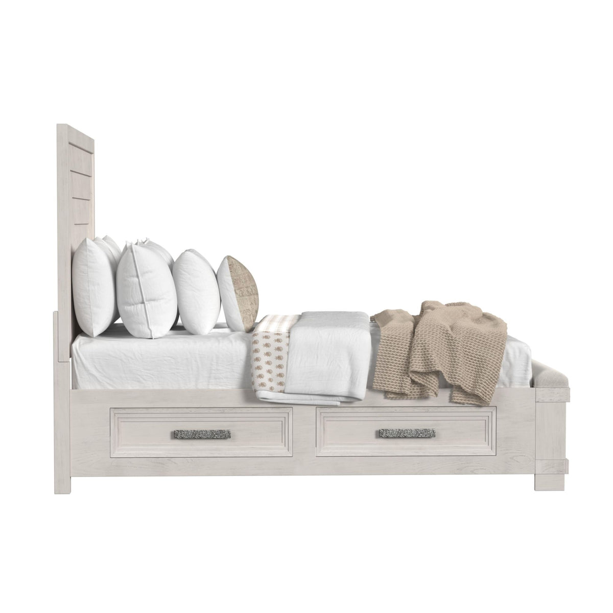 Avalanche Storage Bed in White by Elements International, view 6
