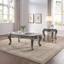 Ariadne - End Table - Marble Top & Platinum