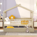 Creativity House Bed With Twin Size Trundle