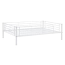 Full-Full-Full Metal  Triple Bed  with Built-in Ladder, Divided into Three Separate Beds,White(OLD SKU:LP000297AAK)