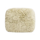 Enchante - New Zealand Sheepskin Rectangular Accent Ottoman - Taupe / Natural
