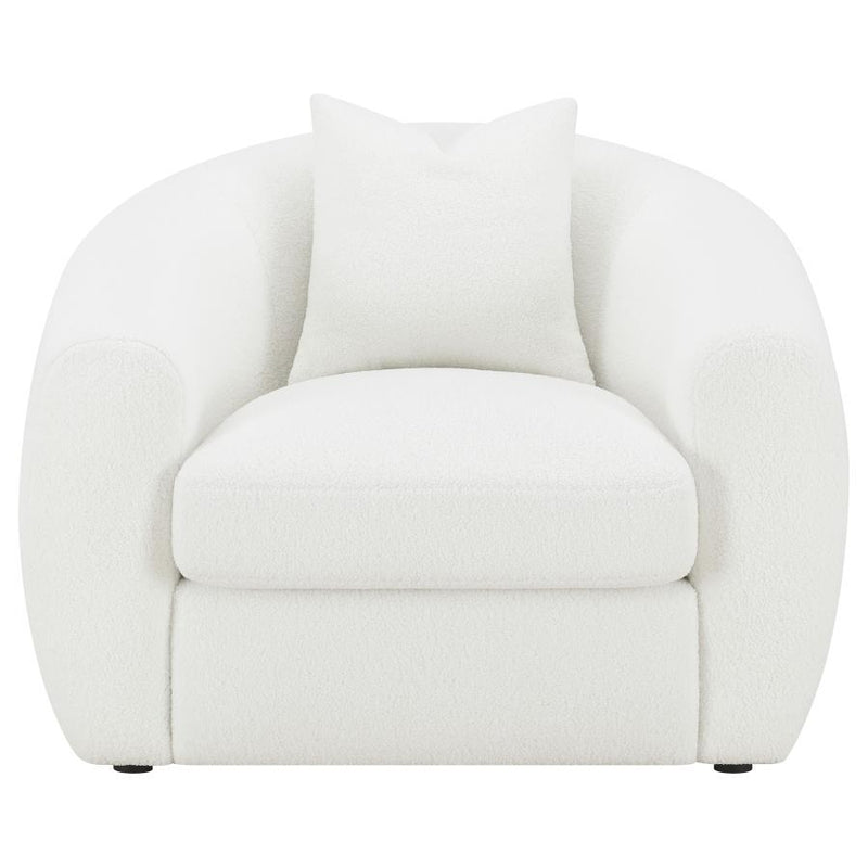 Isabella - Upholstered Tight Back Chair - White