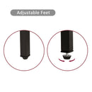 Rattan End Table With Power Outlet & USB Ports, Modern Nightstand With Drawer And Metal Legs, Side Table For Living Room, Bedroom