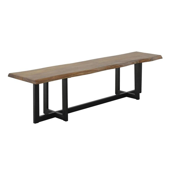 Maverick Solid Wood and Iron Dining Bench